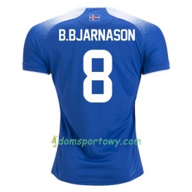 Koszulka Islandia B.Bjarnason 8 Domowe Koszulki Piłkarskie Mistrzostwa Świata 2018